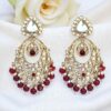 Falak Earrings for Maroon Saree