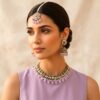 Katyayani Mirror Jewellery Set - Lavender