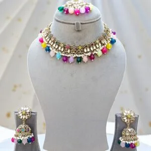 Katyayani Mirror Jewellery Set - Multicolor