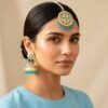 Noor Jadau Earrings Blue