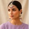 Rihanna Maangtikka with Earrings – Lavender