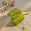 Green Metal Bangles