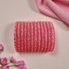 Pink Glass Bangles for Women