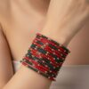 Red & Green Glass Bangles for Women