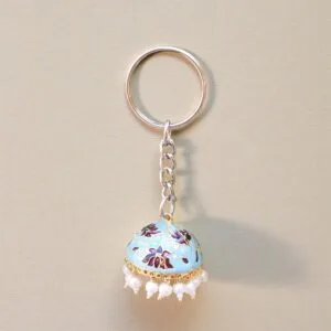 Blue Jhumka Keychain