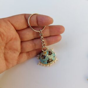 Blue Jhumka Keychain