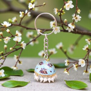Blue Jhumka Keychain