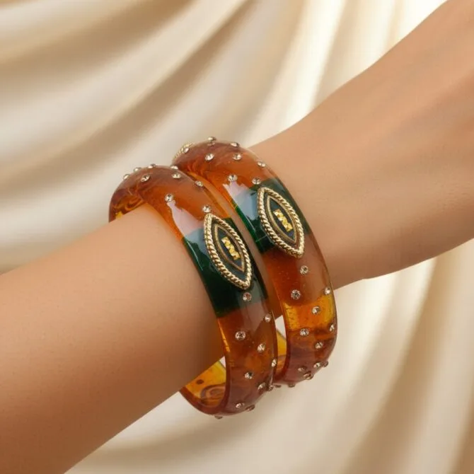 Golden Plastic Bangles-02