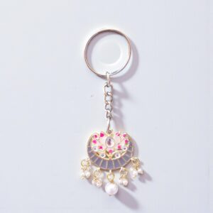 Grey Earring Keychain