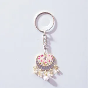 Grey Earring Keychain