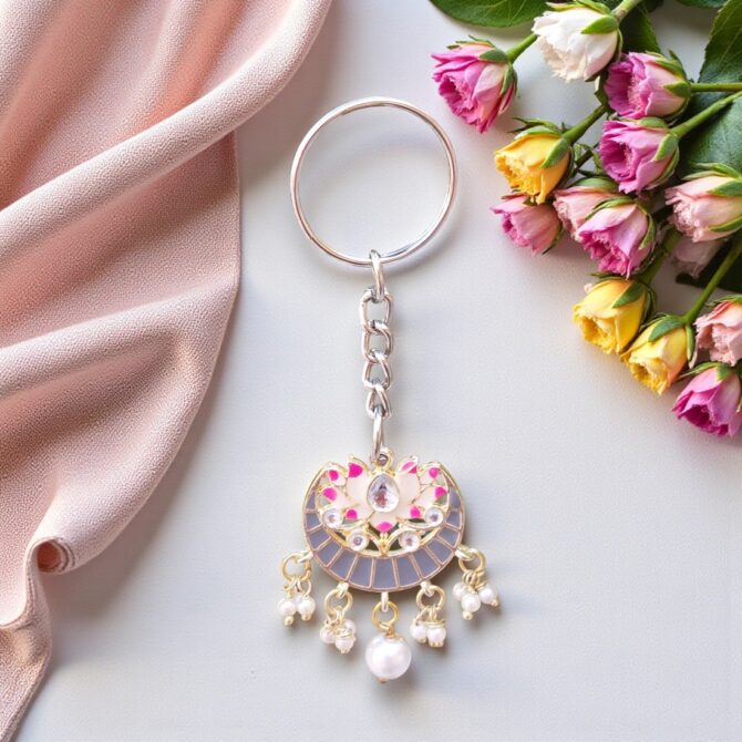 Grey Earring Keychain Grey Earring Keychain