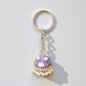 Grey Jhumka Keychain
