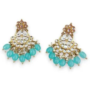 Light Blue Kundan Set