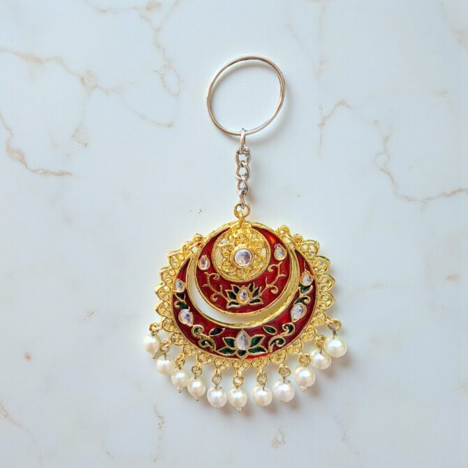 Maroon Earring Keychain Maroon Earring Keychain