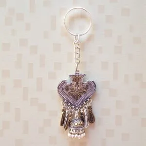 Oxidised Jhumka Keychain