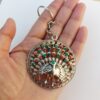 Peacock Earring Keychain-02 Peacock Earring Keychain
