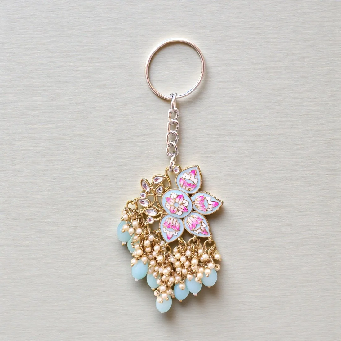 Pearl Earring Keychain