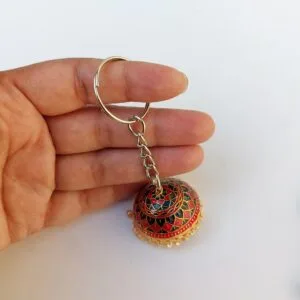 Pink Jhumka Keychain