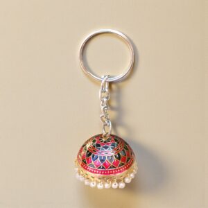 Pink Jhumka Keychain