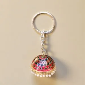 Pink Jhumka Keychain