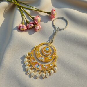 Yellow Earring Keychain