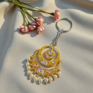 Yellow Earring Keychain