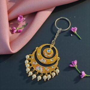 Yellow Earring Keychain