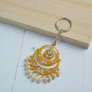 Yellow Earring Keychain