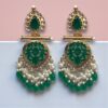 Green Earrings for Lehenga-01 Green Earrings for Lehenga