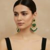 Green Earrings for Lehenga
