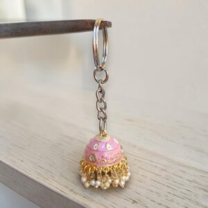 Lavender Jhumka Keychain