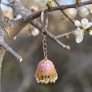 Lavender Jhumka Keychain