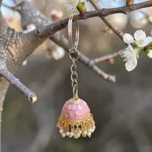 Lavender Jhumka Keychain