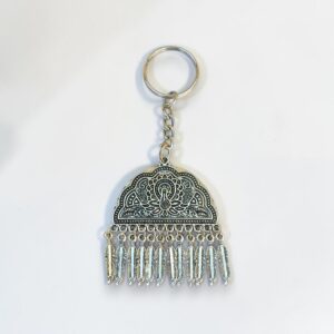 Oxidized Earring Keychain