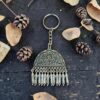 Oxidized Earring Keychain