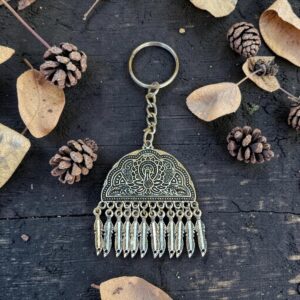 Oxidized Earring Keychain