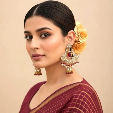 Noor Mahal Royal Kundan Earrings